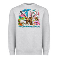 Heather Grey easter cna certified nursing assistant Heavyweight Sweatshirt - AdoDesignShop