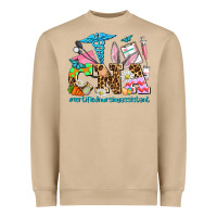 Mushroom easter cna certified nursing assistant Heavyweight Sweatshirt - AdoDesignShop