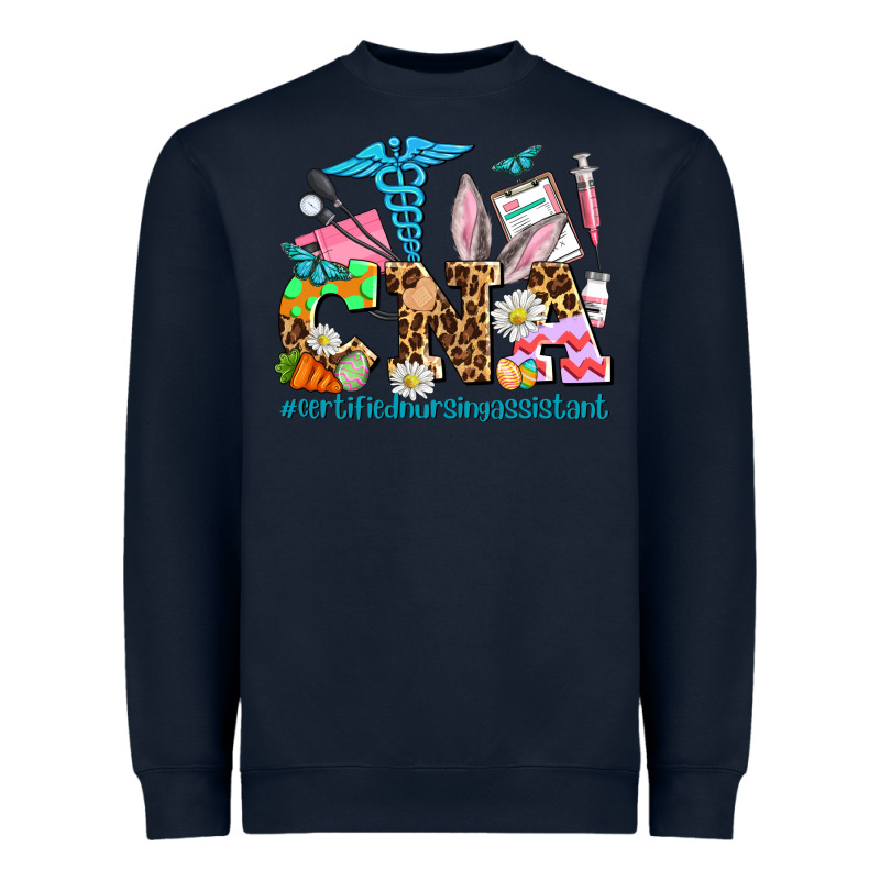Easter Cna Certified Nursing Assistant Heavyweight Sweatshirt by AdoDesignShop | Teevron