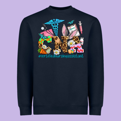 Easter Cna Certified Nursing Assistant Heavyweight Sweatshirt Designed By Adodesignshop