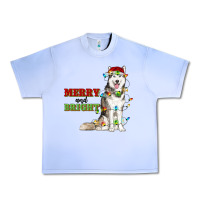 Grape Ice Merry And Bright Husky Urban Heavy Tee - RanaPortraitStore