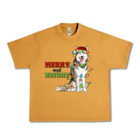 Peanut Butter Merry And Bright Husky Urban Heavy Tee - RanaPortraitStore