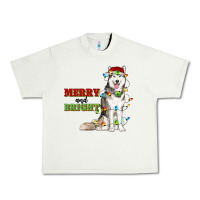 Pistachio Merry And Bright Husky Urban Heavy Tee - RanaPortraitStore
