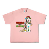 Salmon Merry And Bright Husky Urban Heavy Tee - RanaPortraitStore