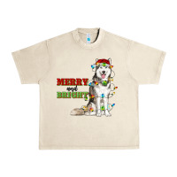 Sandshell Merry And Bright Husky Urban Heavy Tee - RanaPortraitStore