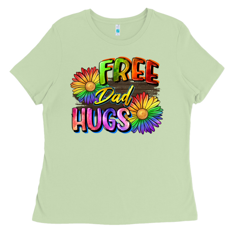 Free Dad Hugs Ladies Tee by CowGirlArtShop | Teevron