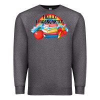 Charcoal Heather back to school hello kindergarten 3200x2400 Premium Sweatshirt - AdoDesignShop
