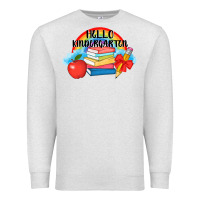 Oatmeal Heather back to school hello kindergarten 3200x2400 Premium Sweatshirt - AdoDesignShop