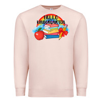 Pale Pink back to school hello kindergarten 3200x2400 Premium Sweatshirt - AdoDesignShop