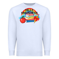 White back to school hello kindergarten 3200x2400 Premium Sweatshirt - AdoDesignShop