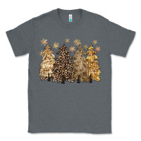 Charcoal Heather merry christmas leopard trees Classic Tee - CowGirlArtShop