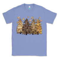 Colony Blue merry christmas leopard trees Classic Tee - CowGirlArtShop