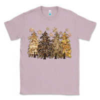 Lilac merry christmas leopard trees Classic Tee - CowGirlArtShop