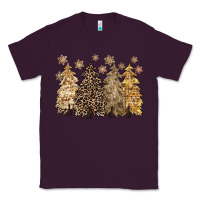 Plum merry christmas leopard trees Classic Tee - CowGirlArtShop