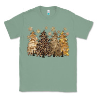 Sage merry christmas leopard trees Classic Tee - CowGirlArtShop