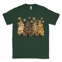 Sports Green merry christmas leopard trees Classic Tee - CowGirlArtShop