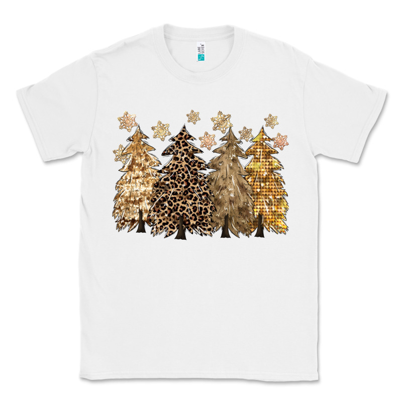 Merry Christmas Leopard Trees Classic Tee by CowGirlArtShop | Teevron