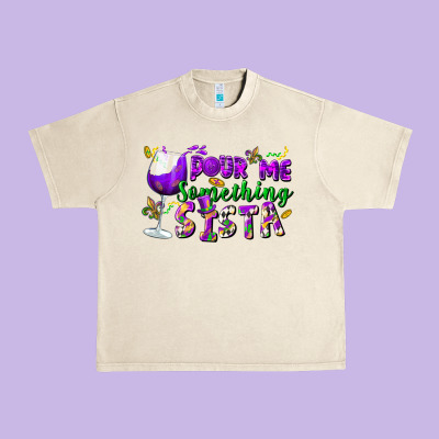 Pour Me Something Sista Urban Heavy Tee Designed By Fadigitalartstudio
