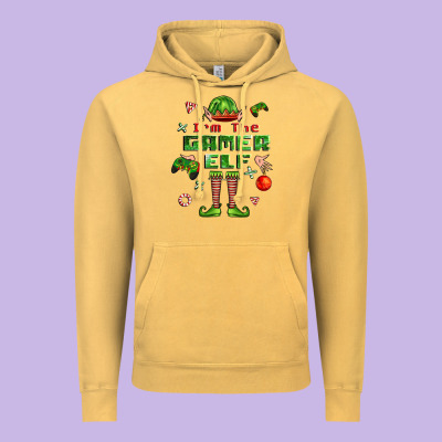 Im The Gamer Elf Vintage Hoodie Designed By Fadigitalartstudio