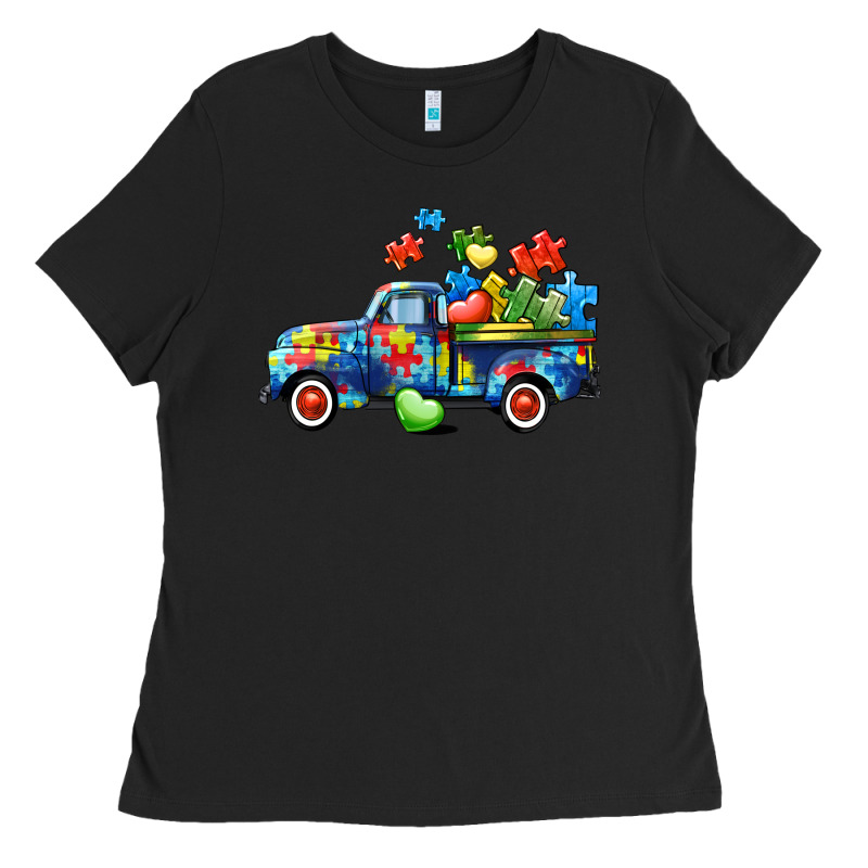 Autism Truck Ladies Tee by CowGirlArtShop | Teevron