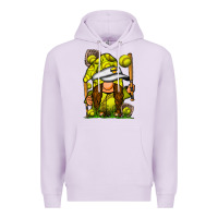 Lilac softball gnome Premium Hoodie - SublimationCraftShop