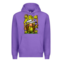 Purple softball gnome Premium Hoodie - SublimationCraftShop