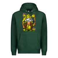 Sports Green softball gnome Premium Hoodie - SublimationCraftShop