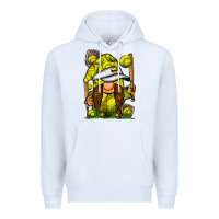 White softball gnome Premium Hoodie - SublimationCraftShop