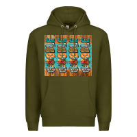 Army Green gobble gobble gobble Premium Hoodie - Jasminsmagicworld