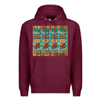 Burgundy gobble gobble gobble Premium Hoodie - Jasminsmagicworld
