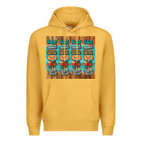 Mustard gobble gobble gobble Premium Hoodie - Jasminsmagicworld