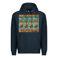 Navy gobble gobble gobble Premium Hoodie - Jasminsmagicworld