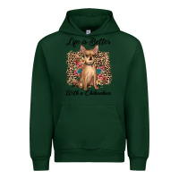 Forest Green life is better with a chihuahua Urban Hoodie - JahusDesignShop