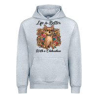 Heather Grey life is better with a chihuahua Urban Hoodie - JahusDesignShop