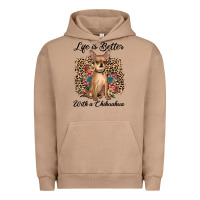 Pigment Burro life is better with a chihuahua Urban Hoodie - JahusDesignShop