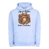 Pigment Grape Ice life is better with a chihuahua Urban Hoodie - JahusDesignShop