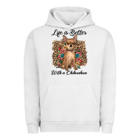 Pigment Lunar Rock life is better with a chihuahua Urban Hoodie - JahusDesignShop