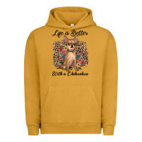 Pigment Peanut Butter life is better with a chihuahua Urban Hoodie - JahusDesignShop