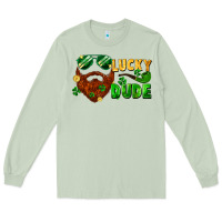Matcha lucky dude saint patrick's bearded man Long Sleeve Tee - FaDigitalArtStudio