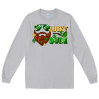Moon Dust lucky dude saint patrick's bearded man Long Sleeve Tee - FaDigitalArtStudio