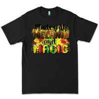 Black made with melanin and magic Premium Tee - CowGirlArtShop