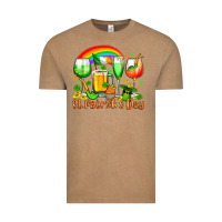 Vintage Coffee St. Patrick's wine glasses Vintage Tee - OliviaCreatesArt
