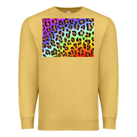 Antique Gold leopard background rainbow 3200x2400 Premium Sweatshirt - AdoDesignShop