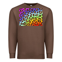 Chestnut leopard background rainbow 3200x2400 Premium Sweatshirt - AdoDesignShop