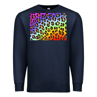 Navy leopard background rainbow 3200x2400 Premium Sweatshirt - AdoDesignShop
