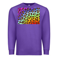 Purple leopard background rainbow 3200x2400 Premium Sweatshirt - AdoDesignShop
