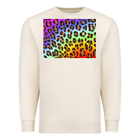 Sandshell leopard background rainbow 3200x2400 Premium Sweatshirt - AdoDesignShop