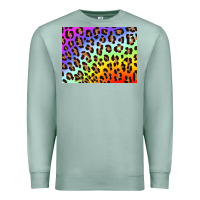 Seafoam leopard background rainbow 3200x2400 Premium Sweatshirt - AdoDesignShop