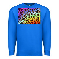 True Royal leopard background rainbow 3200x2400 Premium Sweatshirt - AdoDesignShop