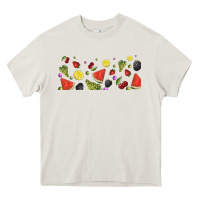 Cream summer fruits Heavy Core Tee - TumblerDesignByShophia